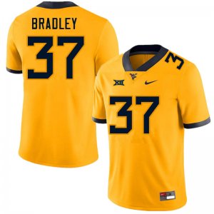 Men's West Virginia Mountaineers NCAA #37 L'Trell Bradley Gold Authentic Nike Stitched College Football Jersey ZU15B43GT